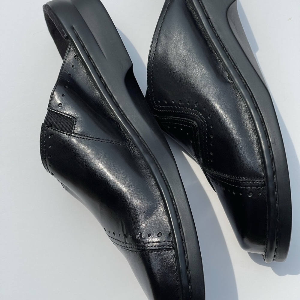 Clarks Leather Upper Mules Size 12W